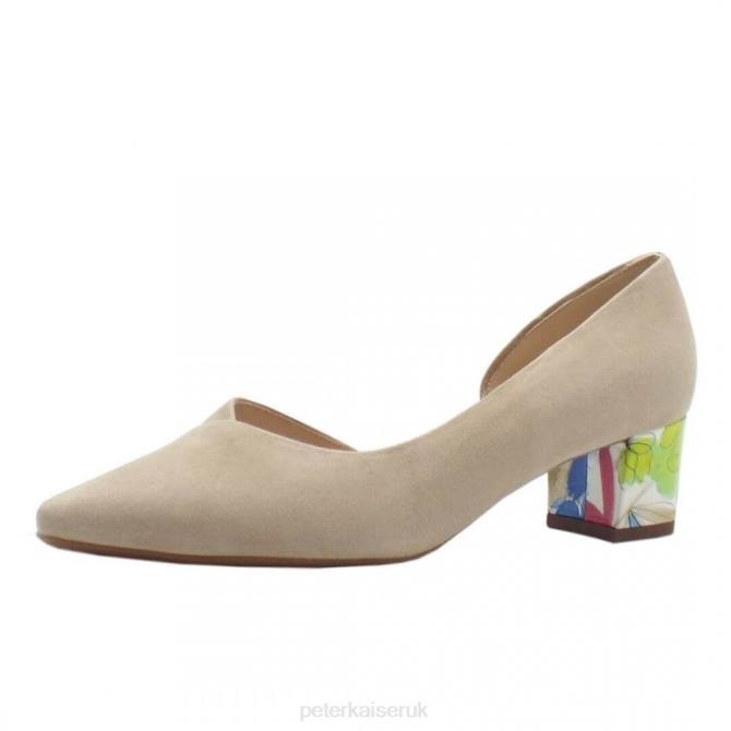 Peter Kaiser Biela Court Shoe Women Sand Suede X28J3 Footwear