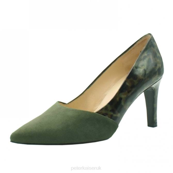 Peter Kaiser Ekatarina Stylish Leather Court Shoes Women Pine X28J145 Footwear
