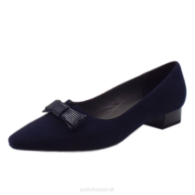 Peter Kaiser Leah Court Shoes Women Notte Suede X28J155 Footwear