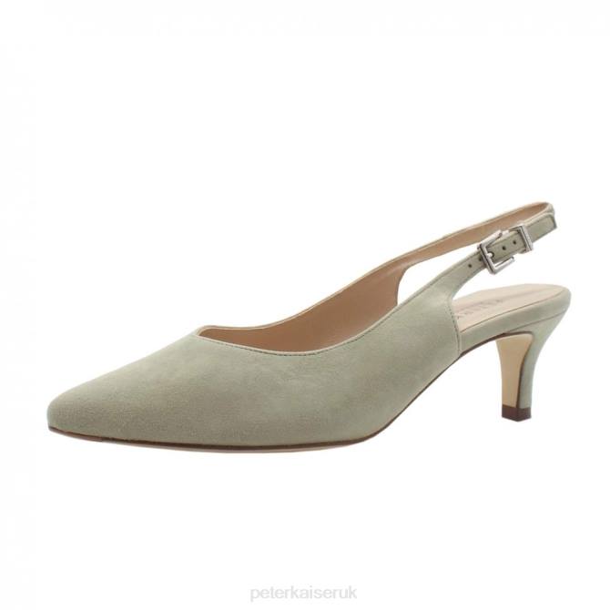 Peter Kaiser Carmi Dressy Low Heel Slingback Women Yucca Suede X28J5 Footwear