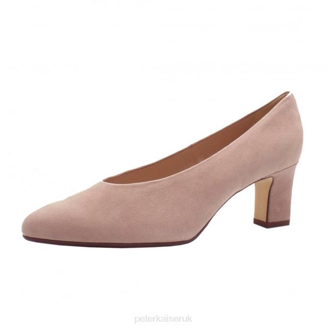 Peter Kaiser Mahirella Classic Mid Heel Court Shoes Women Mauve Suede X28J9 Footwear