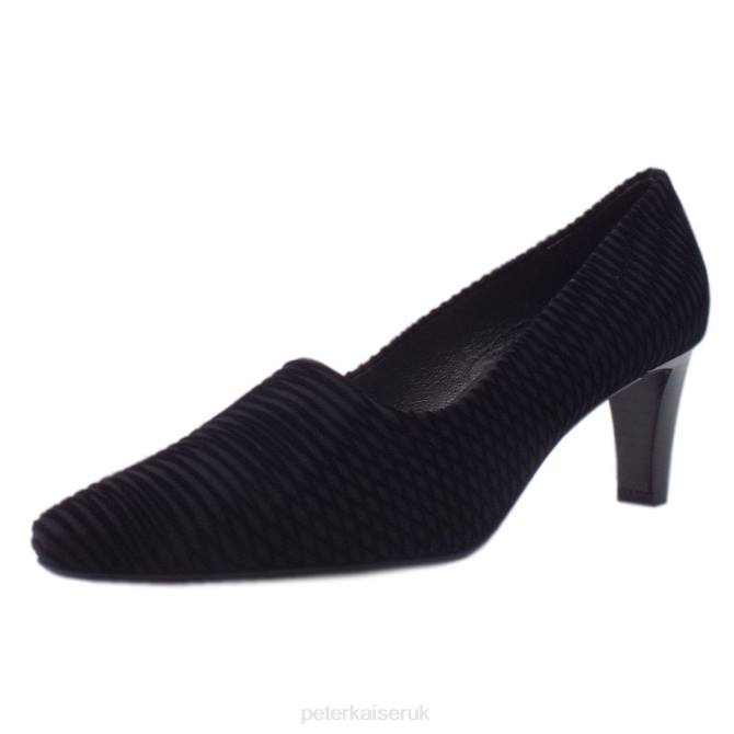 Peter Kaiser Mova Classic Mid Heel Court Shoes Women Black Nico X28J156 Footwear