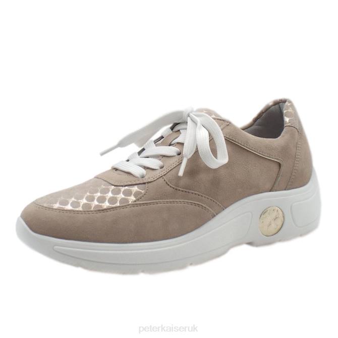 Peter Kaiser Viana Sneakers Women Sand Suede X28J146 Footwear